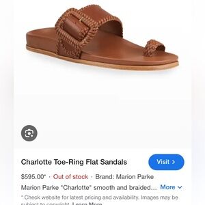 Marion Parke Charlotte Toe Ring Sandals Size 36